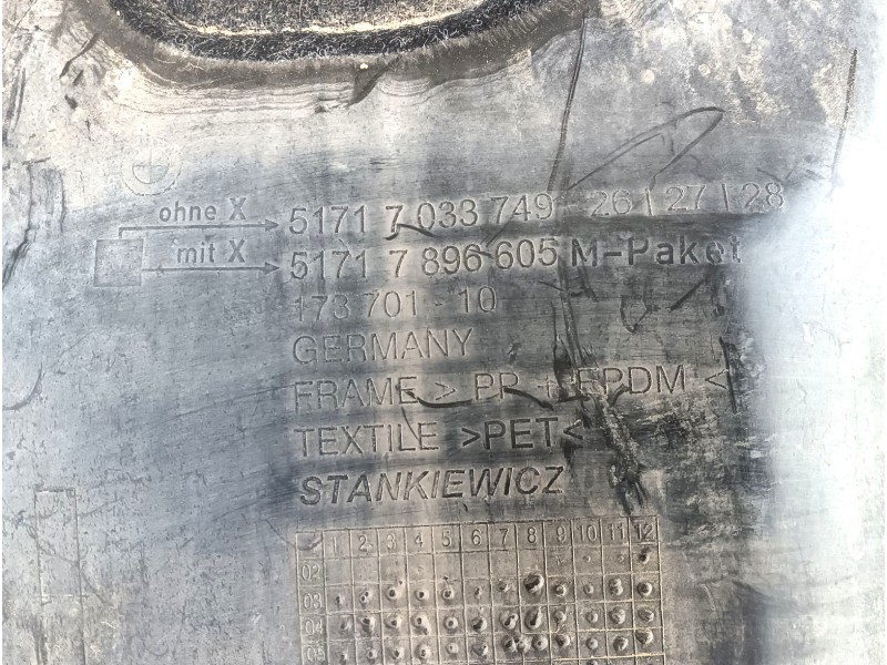 Recambio de paso de rueda delantero derecho para bmw 5 (e60) 520 d referencia OEM IAM  5171703374926 