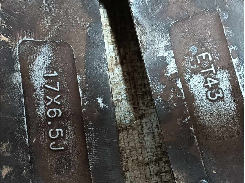 Recambio de llanta para ssangyong korando (ck) 2.0 e-xdi referencia OEM IAM 17PULGADAS ET43 17x6.5