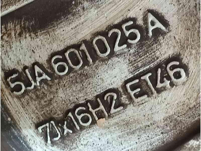 Recambio de llanta para skoda rapid spaceback (nh1) 1.6 tdi referencia OEM IAM 16PULGADAS ET46 7Jx16
