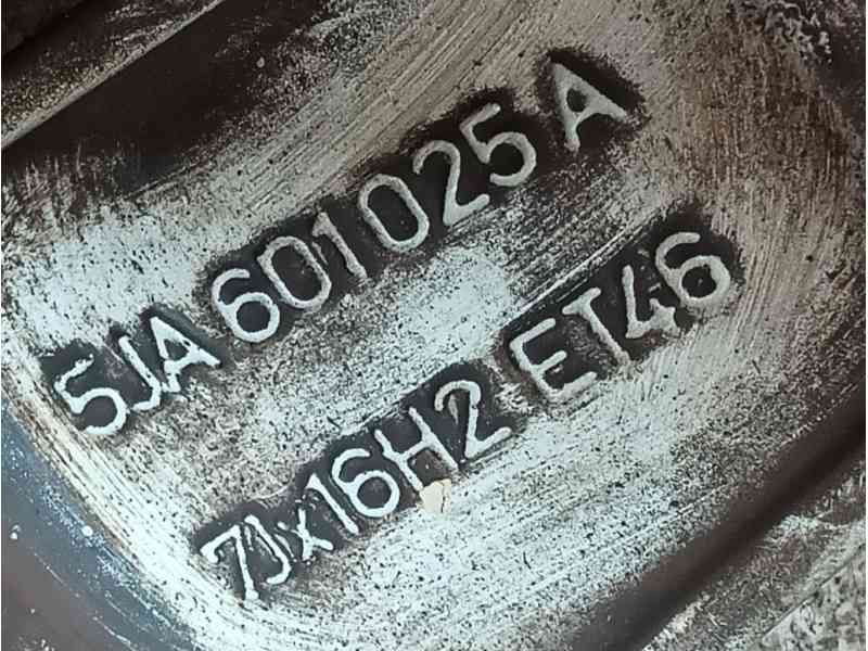 Recambio de llanta para skoda rapid spaceback (nh1) 1.6 tdi referencia OEM IAM 16PULGADAS ET46 7Jx16