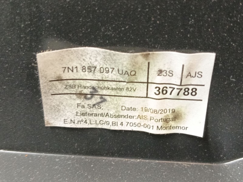 Recambio de guantera para seat alhambra (710, 711) 2.0 tdi referencia OEM IAM   