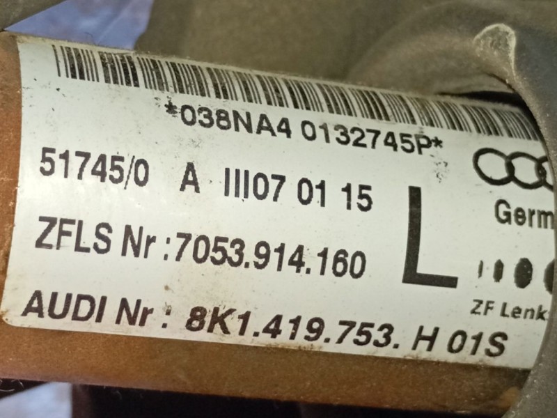 Recambio de columna direccion para audi a4 b8 (8k2) 2.0 tdi referencia OEM IAM 8K0419502R 8K1419753 