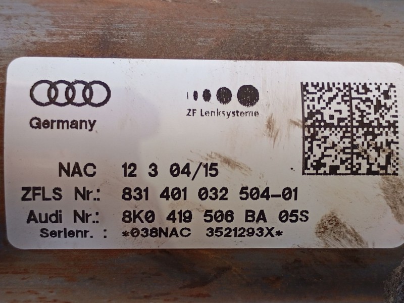 Recambio de columna direccion para audi a4 b8 (8k2) 2.0 tdi referencia OEM IAM 8K0419502R 8K1419753 