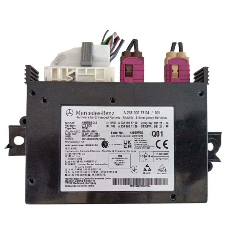 Recambio de modulo electronico para mercedes-benz cla (c118) cla 180 (118.384) referencia OEM IAM A2389007704 A2389015700 