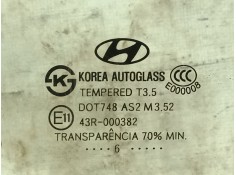 Recambio de luna delantera derecha para hyundai santa fé ii (cm) 2.2 crdi gls referencia OEM IAM  DOT748AS2M352  2