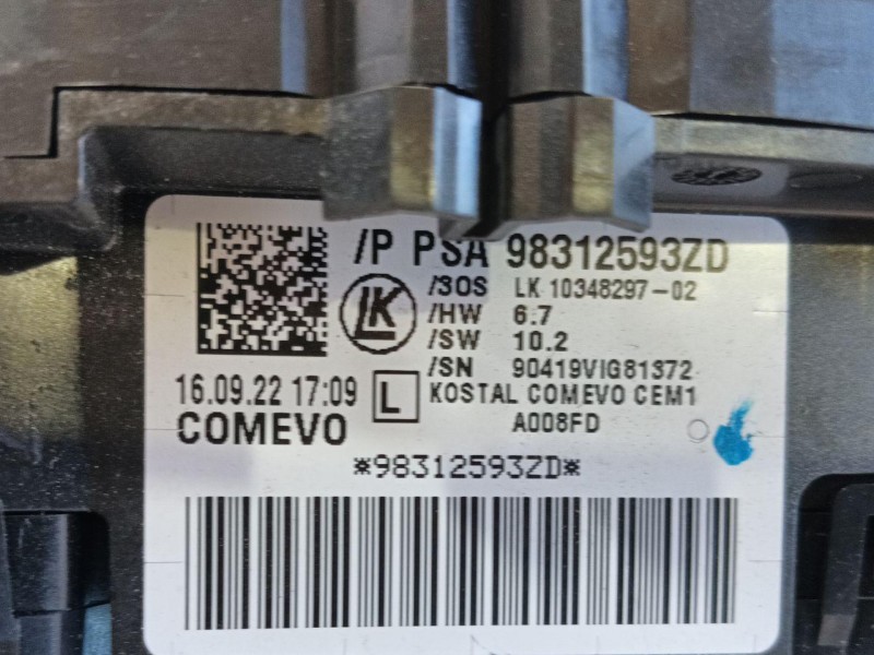 Recambio de mando intermitentes para citroën c3 iii (sx) 1.2 puretech 82 referencia OEM IAM 98312593ZD 98312593ZD 