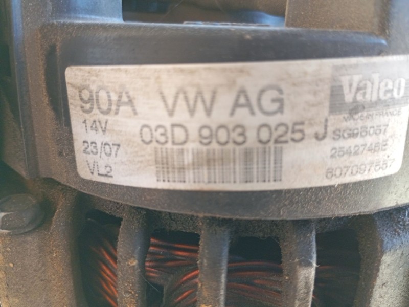 Recambio de alternador para skoda fabia ii (542) 1.2 referencia OEM IAM  03D903025J 