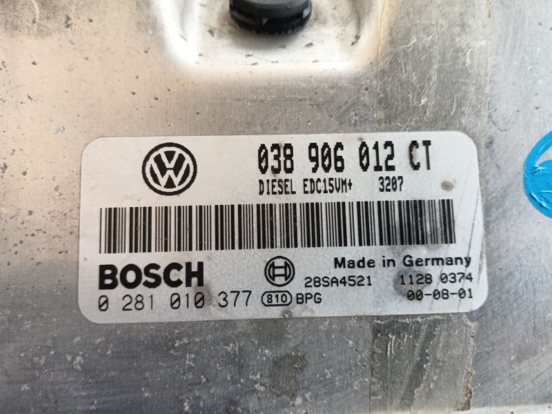 Recambio de centralita motor uce para volkswagen polo (6n2) 1.9 sdi referencia OEM IAM   