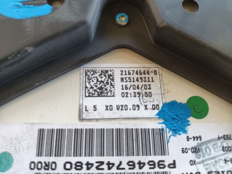 Recambio de cuadro instrumentos para peugeot 307 break (3e) 2.0 hdi 110 referencia OEM IAM   