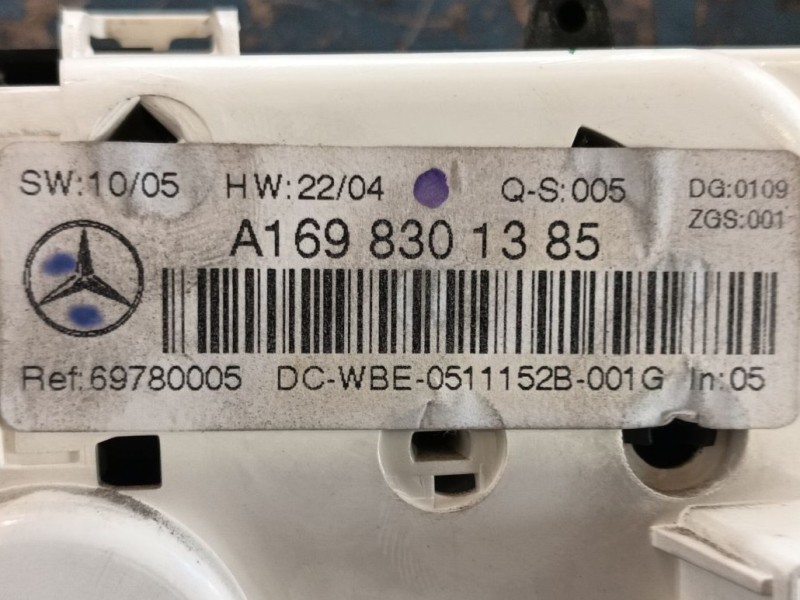 Recambio de mando calefaccion / aire acondicionado para mercedes-benz clase b sports tourer (w245) b 180 cdi (245.207) referenci