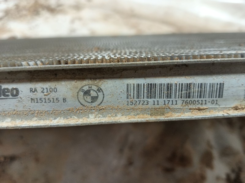Recambio de radiador agua para bmw 1 (f20) 116 d referencia OEM IAM 17117600511 152723111711 