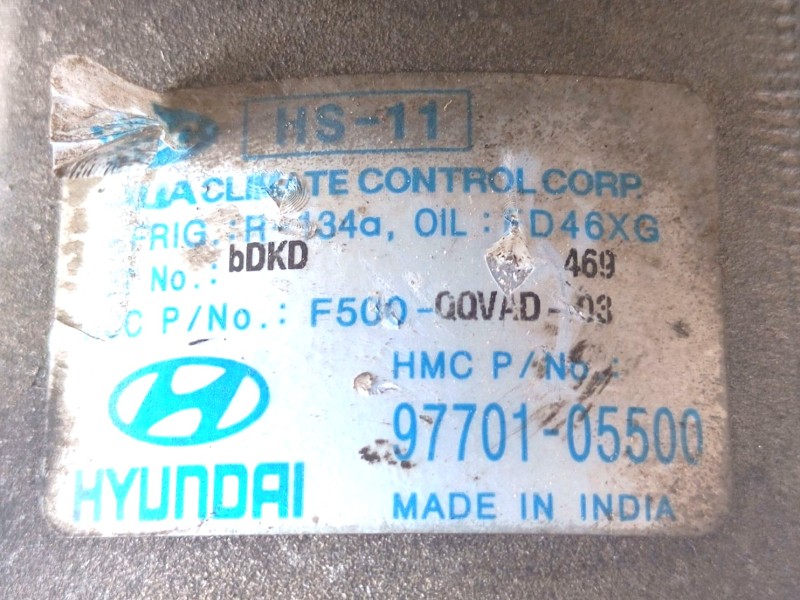 Recambio de compresor aire acondicionado para hyundai atos (mx) 1.1 referencia OEM IAM   