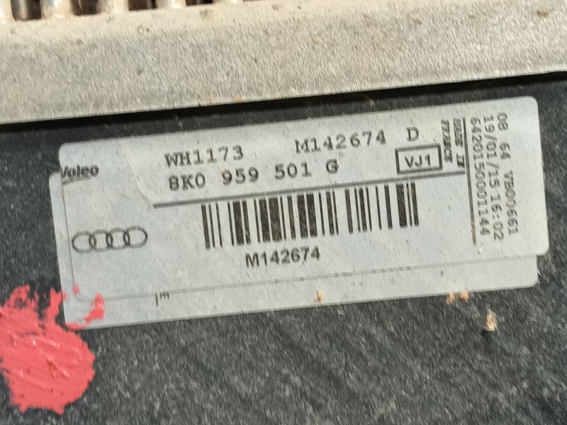 Recambio de electroventilador para audi a4 b8 (8k2) 2.0 tdi referencia OEM IAM 8K0959455T 5K0959501G 