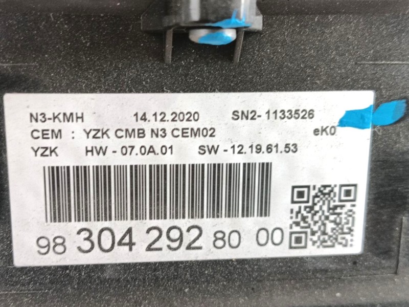 Recambio de cuadro instrumentos para toyota proace furgoneta (mdz_) electric (mdzs, mdzz) referencia OEM IAM   