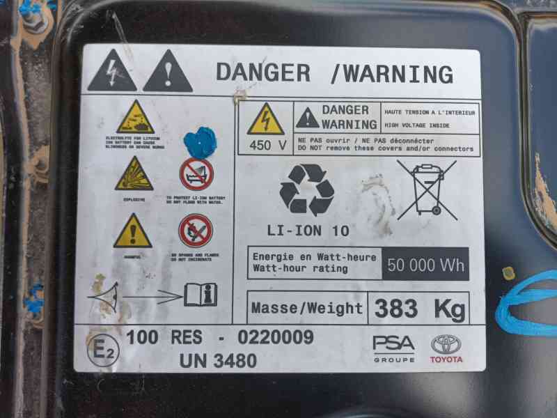 Recambio de bateria para toyota proace furgoneta (mdz_) electric (mdzs, mdzz) referencia OEM IAM   