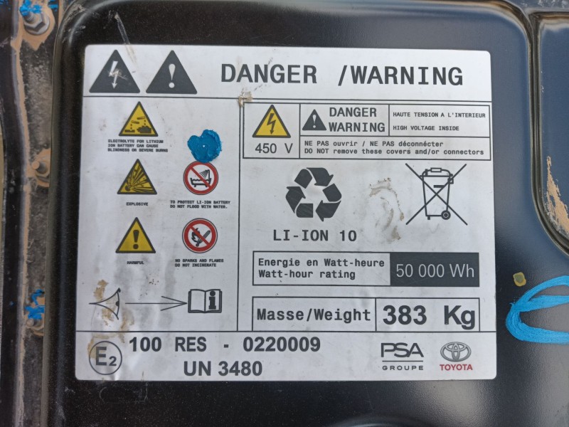 Recambio de bateria para toyota proace furgoneta (mdz_) electric (mdzs, mdzz) referencia OEM IAM   