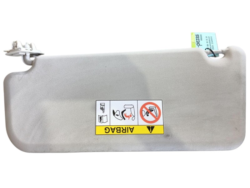 Recambio de parasol derecho para toyota proace furgoneta (mdz_) electric (mdzs, mdzz) referencia OEM IAM  9809498377 