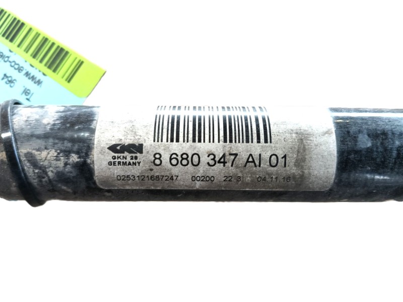 Recambio de transmision trasera izquierda para bmw 3 (f30, f80) 318 d referencia OEM IAM 33208680347 8680347AI01 