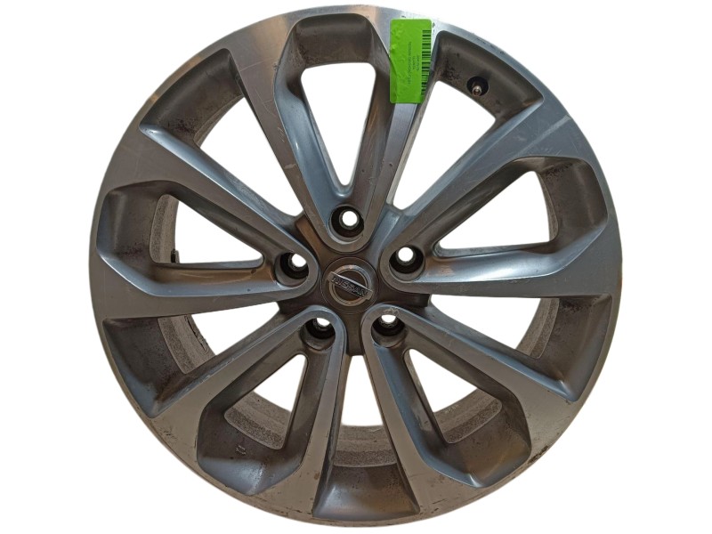 Recambio de llanta para nissan qashqai (j10) acenta referencia OEM IAM 18 PULGADAS ET40 18x6 1/2J