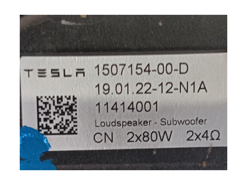 Recambio de altavoz para tesla model y (5yjy) ev a las 4 ruedas referencia OEM IAM   