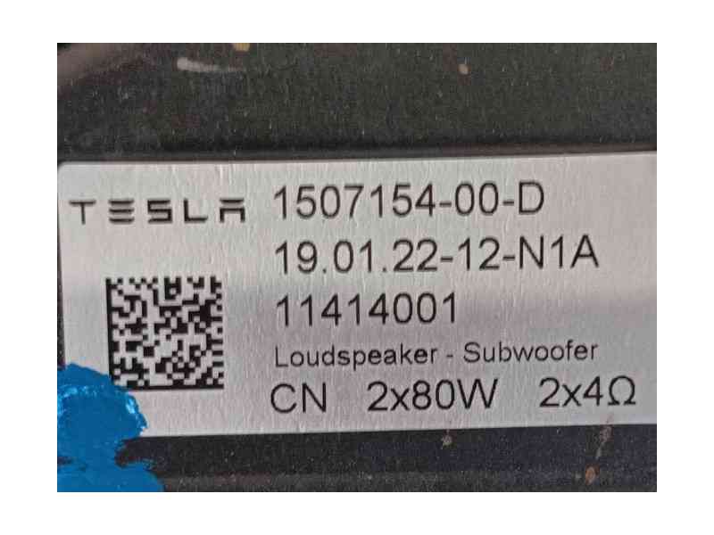 Recambio de altavoz para tesla model y (5yjy) ev a las 4 ruedas referencia OEM IAM   