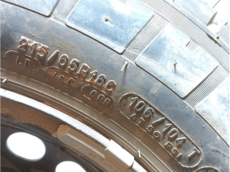 Recambio de neumatico repuesto para toyota proace furgoneta (mdz_) electric (mdzs, mdzz) referencia OEM IAM 215/65 R16 C 106/104