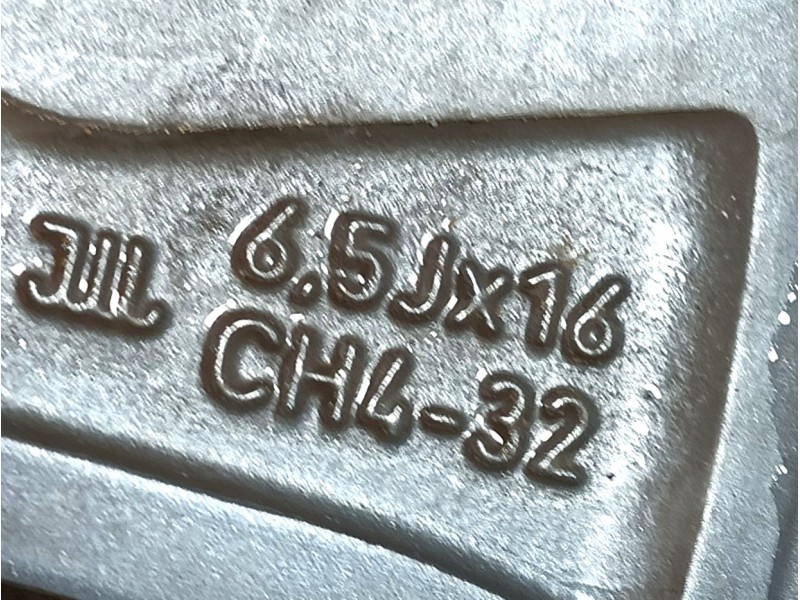 Recambio de llanta para peugeot 2008 ii (ud_, us_, uy_, uj_, ur_, uc_) 1.2 puretech 100 referencia OEM IAM 16 PULGADAS ET32 6.5J