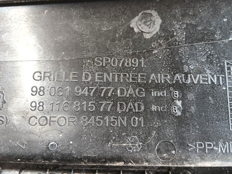 Recambio de torpedo para toyota proace furgoneta (mdz_) electric (mdzs, mdzz) referencia OEM IAM SU001A3920 9806194777 