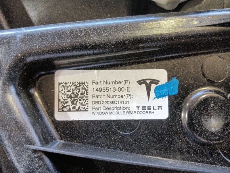 Recambio de elevalunas trasero derecho para tesla model y (5yjy) ev a las 4 ruedas referencia OEM IAM 152680300E 149551300E 