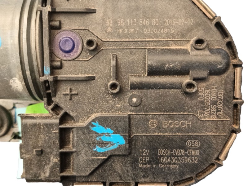 Recambio de motor limpia delantero para citroën c4 grand picasso ii (da_, de_) 1.6 bluehdi 120 referencia OEM IAM  9811384680 