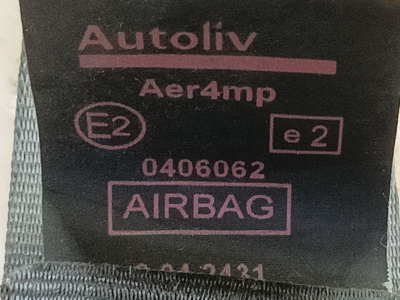 Recambio de cinturon seguridad delantero derecho para peugeot 308 premium referencia OEM IAM 8975K5 0406062 