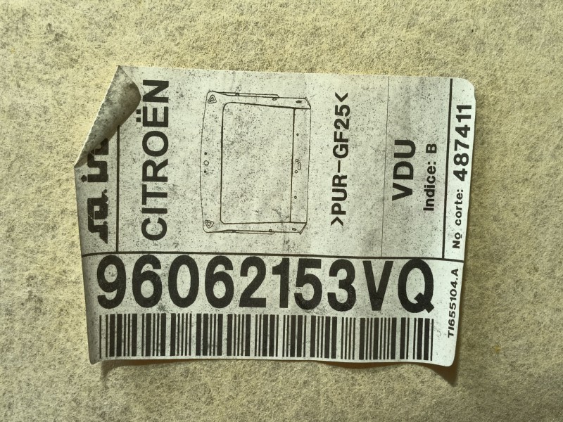 Recambio de techo interior para citroën c15 furgoneta/monovolumen (vd_) 1.9 d referencia OEM IAM 96062153VQ 487411 