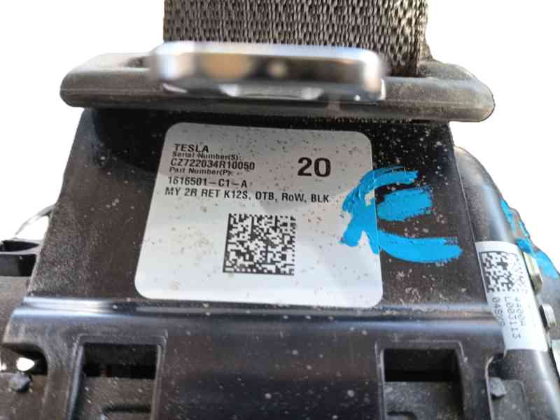 Recambio de cinturon seguridad trasero derecho para tesla model y (5yjy) ev a las 4 ruedas referencia OEM IAM 149378401C  