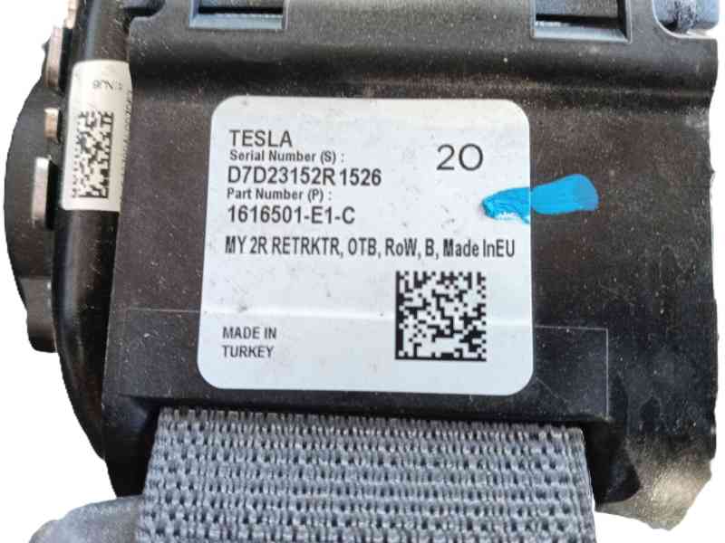 Recambio de cinturon seguridad trasero derecho para tesla model y (5yjy) ev a las 4 ruedas referencia OEM IAM 149378401C  