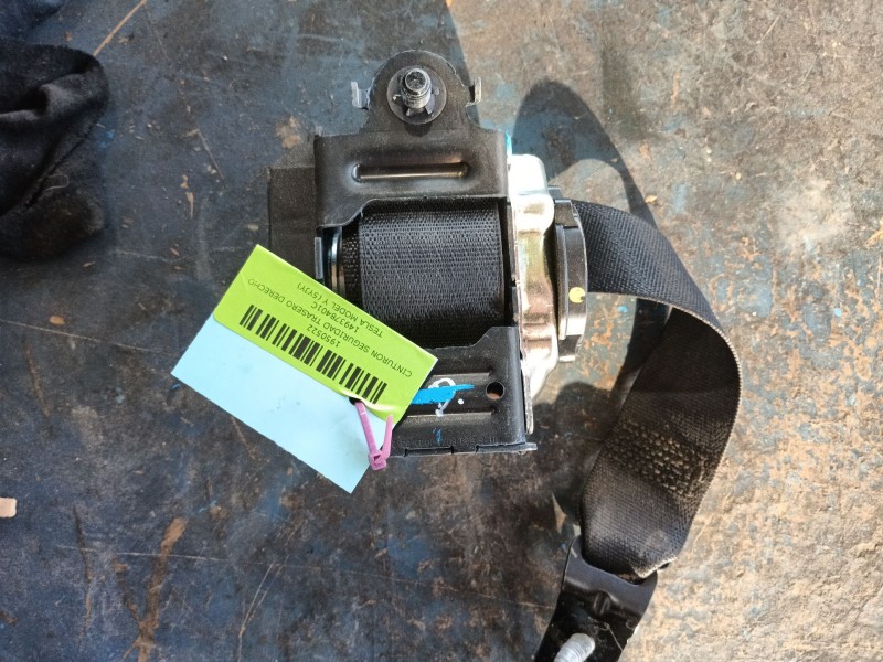 Recambio de cinturon seguridad trasero derecho para tesla model y (5yjy) ev a las 4 ruedas referencia OEM IAM 149378401C  