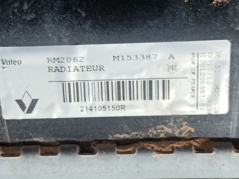 Recambio de radiador agua para renault megane iii coupé (dz0/1_) 1.2 tce (dz2b, dz11) referencia OEM IAM   