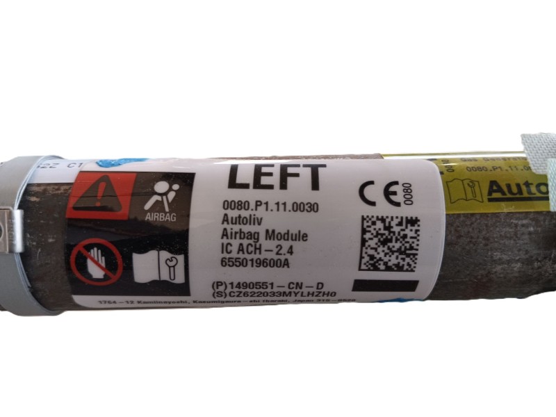 Recambio de airbag cortina delantero izquierdo para tesla model y (5yjy) ev a las 4 ruedas referencia OEM IAM 655019600A  149055