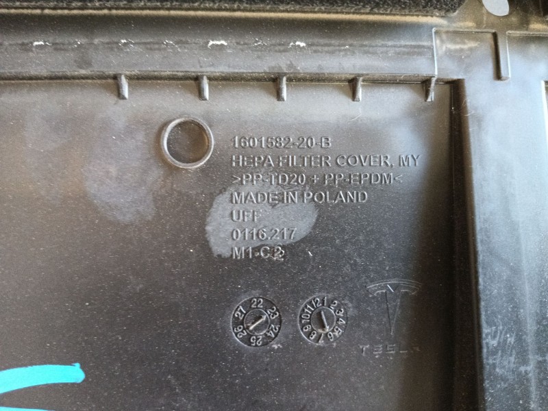 Recambio de filtro aire para tesla model y (5yjy) ev a las 4 ruedas referencia OEM IAM 149516728C 149516728C 