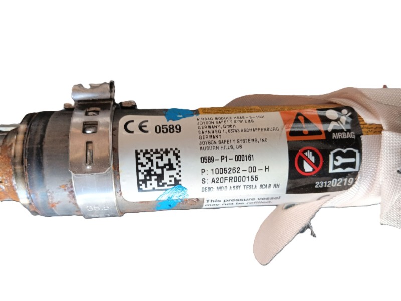 Recambio de airbag cortina delantero derecho para tesla model s (5yjs) referencia OEM IAM   