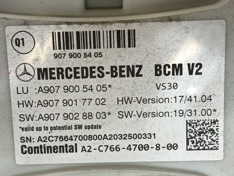 Recambio de modulo electronico para mercedes-benz sprinter 3-t furgoneta (b910) 211 cdi (910.621, 910.623) referencia OEM IAM   