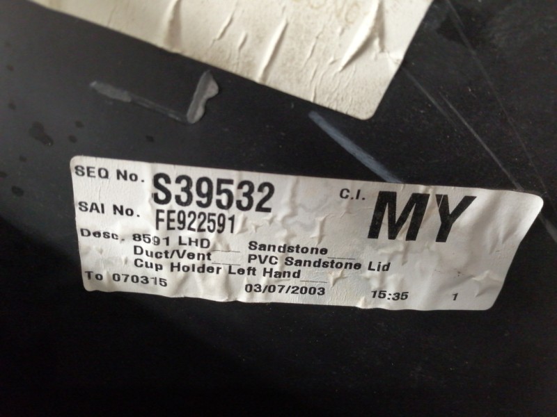 Recambio de apoyabrazos central para mg serie 75 (rj) 2.0 cdti comfort referencia OEM IAM   