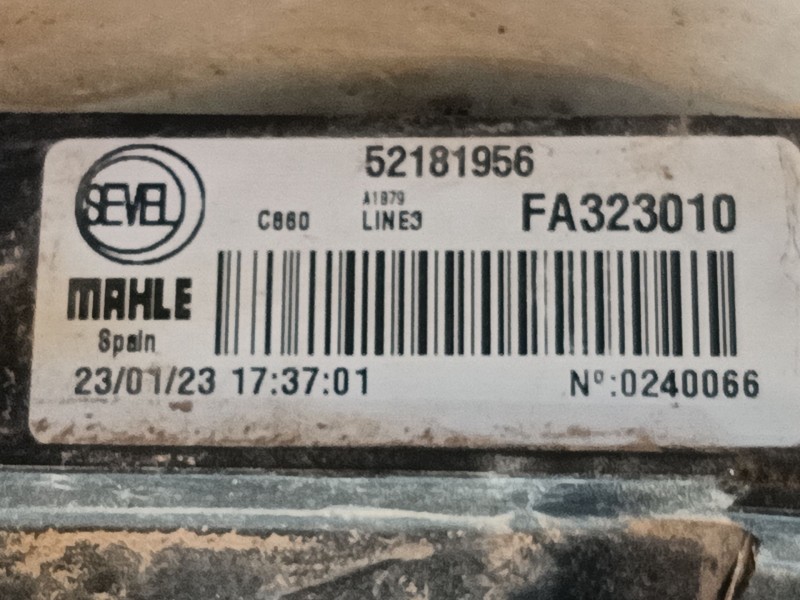 Recambio de electroventilador para citroën jumper ii furgoneta 2.2 bluehdi 120 referencia OEM IAM 1671896380 52181956 