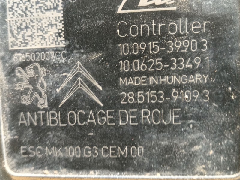 Recambio de abs para peugeot 2008 i (cu_) 1.6 bluehdi 100 referencia OEM IAM 1617387780 9817961380 