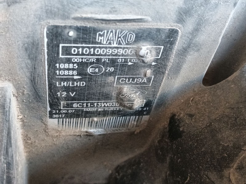 Recambio de faro izquierdo para ford transit caja/chasis (fm_ _, fn_ _, ff_ _) 2.4 tdci rwd referencia OEM IAM  01010099900 