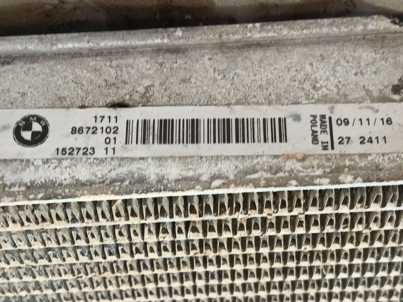Recambio de radiador agua para bmw 3 (f30, f80) 318 d referencia OEM IAM 17118672102 RA2102M151518C 