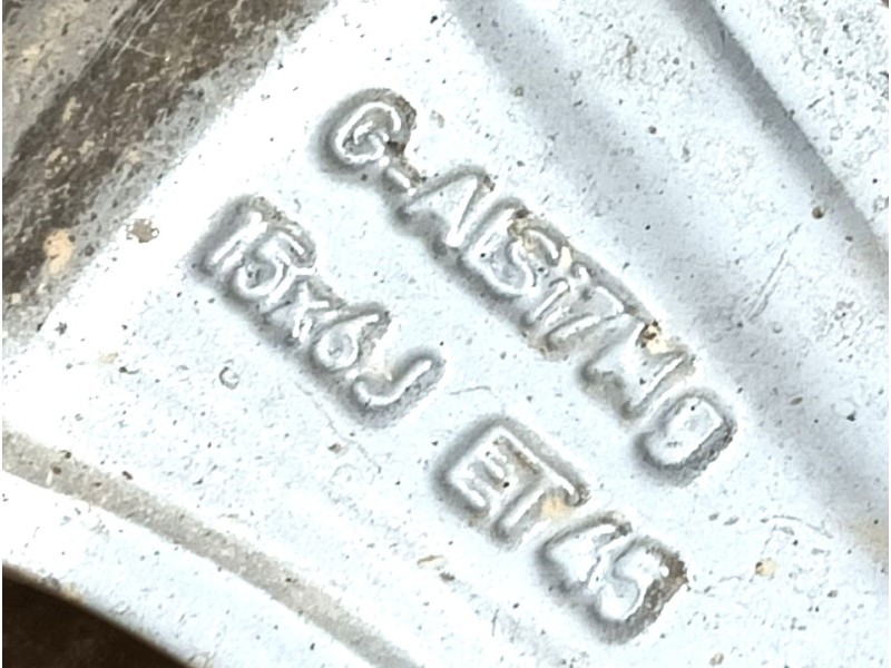 Recambio de llanta para toyota yaris (_p21_, _pa1_, _ph1_) 1.5 (mxpa11) referencia OEM IAM 42611K0030 ET45 15x6J