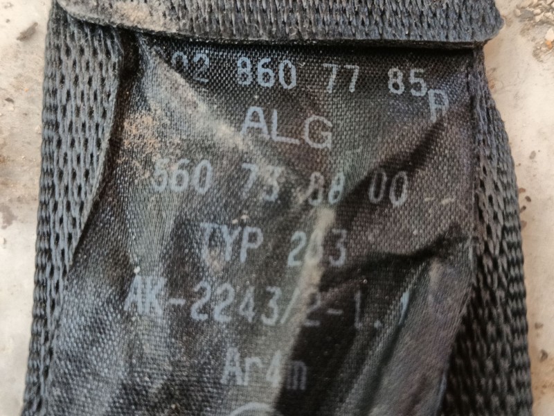 Recambio de cinturon seguridad delantero derecho para mercedes-benz sprinter 4-t caja/chasis (b904) 411 cdi referencia OEM IAM A