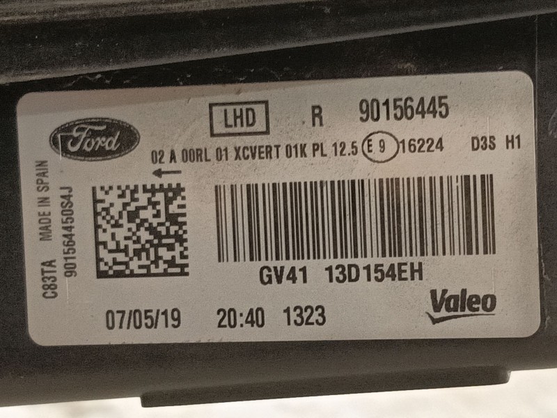Recambio de faro derecho para ford kuga ii (dm2) 2.0 tdci referencia OEM IAM 2206647 GV4113D154EH 