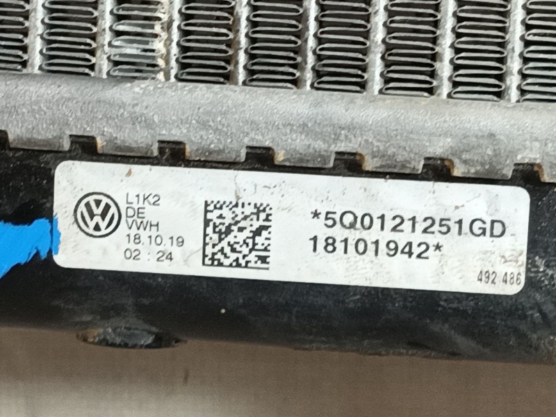 Recambio de radiador agua para seat ateca (kh7, khp) 1.5 tsi referencia OEM IAM 5Q0121251GQ 5Q0121251GD 