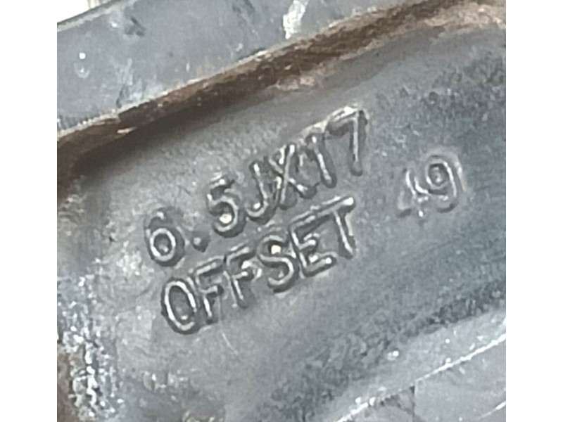 Recambio de llanta para kia stonic (yb) 1.0 t-gdi referencia OEM IAM 52910H8500 6.5Jx17 ET49